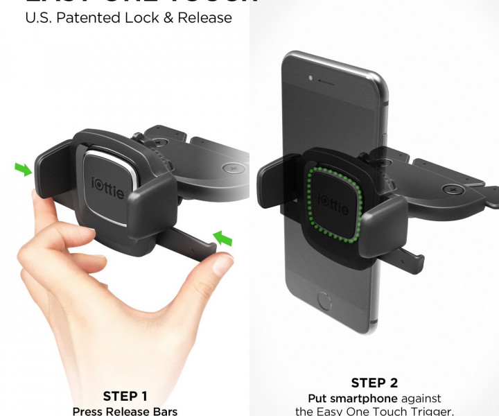 Автомобильный держатель для смартфона iOttie Car Holder CD Slot Mount Easy One Touch 4 (HLCRIO127)